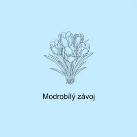 Modrobílý závoj