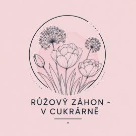 Růžový záhon - v cukrárně